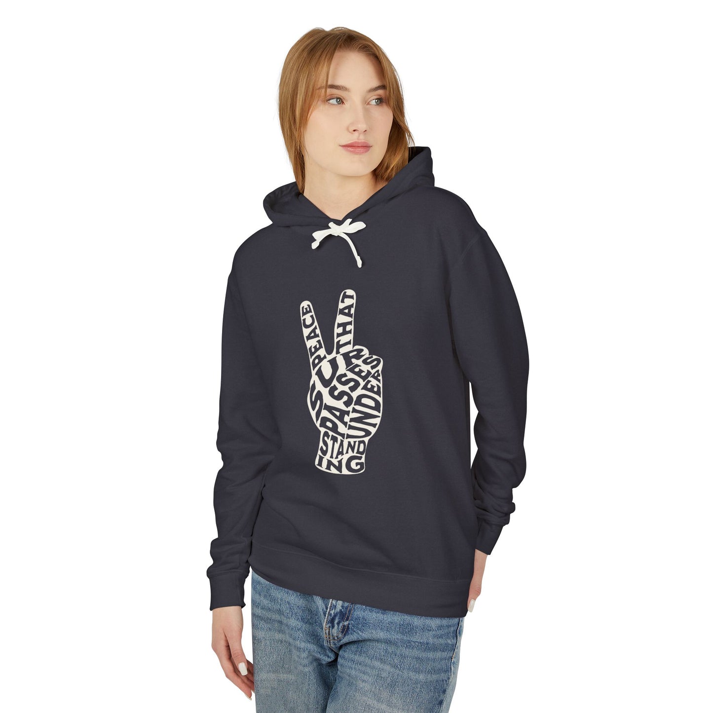 "PEACE" UNISEX LIGHTWEIGHT PREMIUM HOODIE
