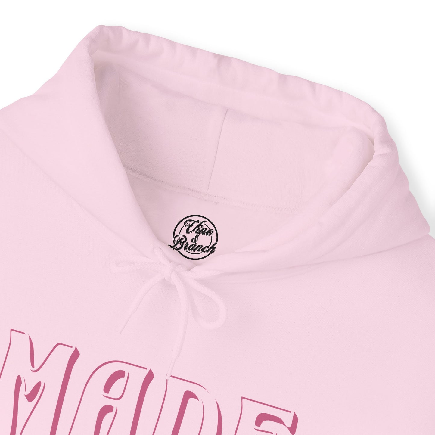 "Fearfully Wonderfully Made" Pink Adult Hoodie