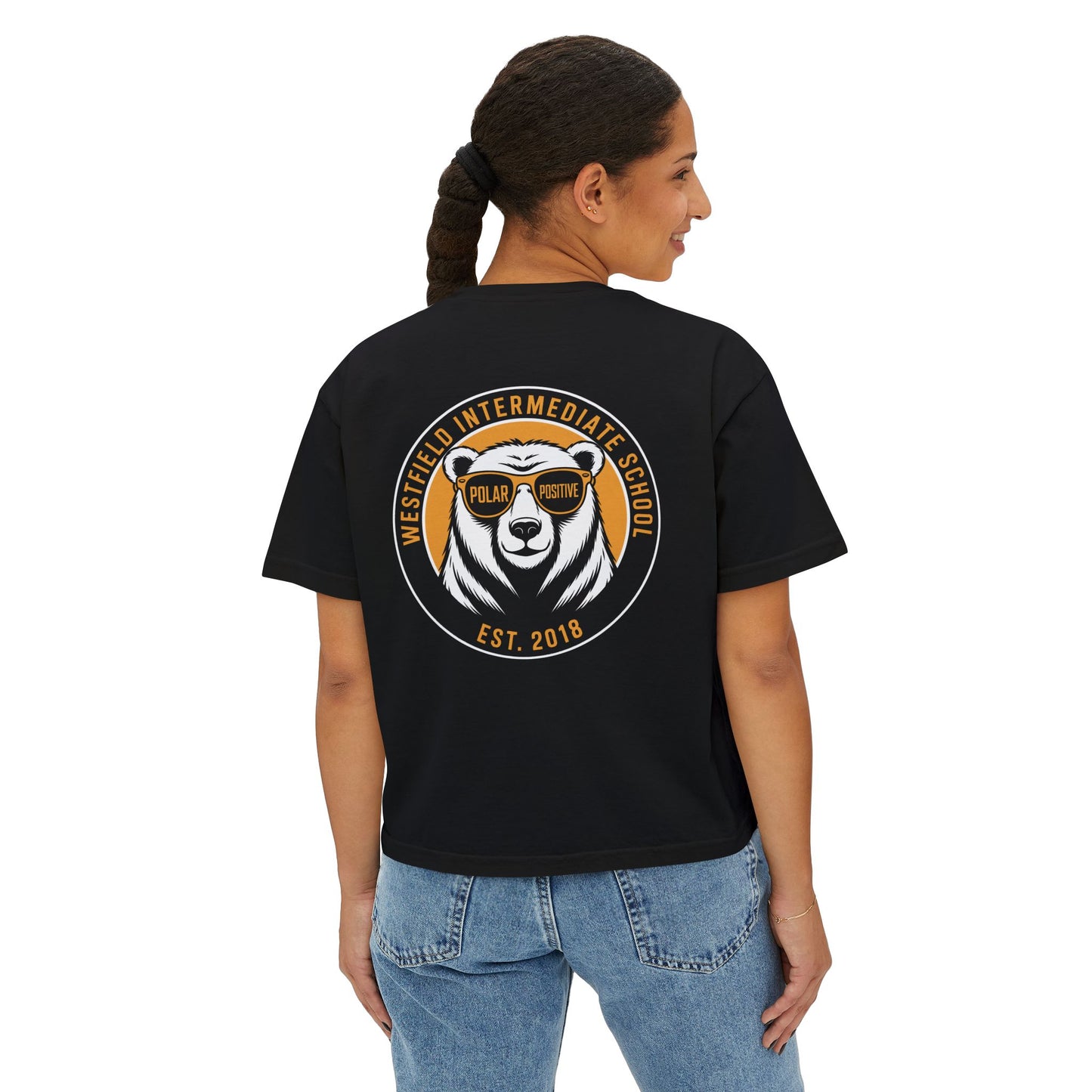 WIS "POLAR POSITIVE" PREMIUM WOMEN'S BOXY TEE