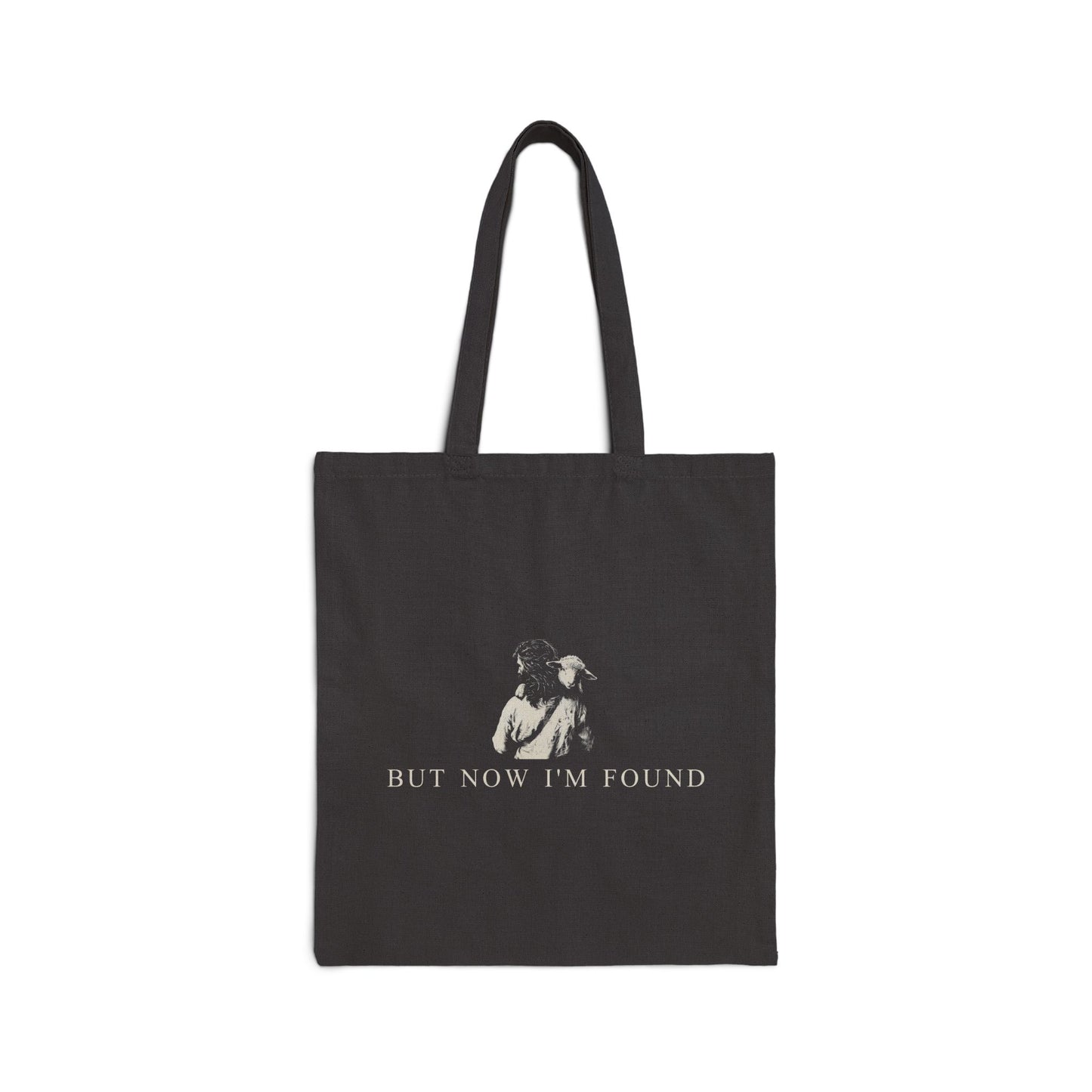 "But Now I'm Found" Cotton Canvas Tote Bag