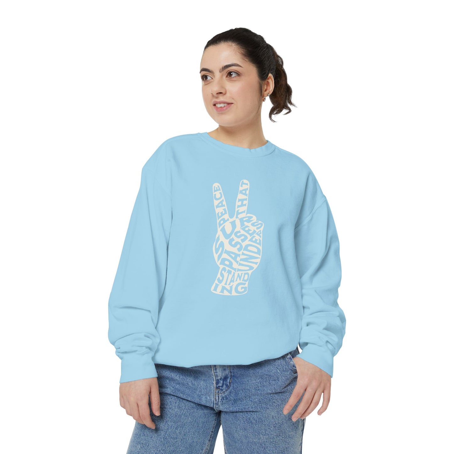 "PEACE" UNISEX PREMIUM SWEATSHIRT