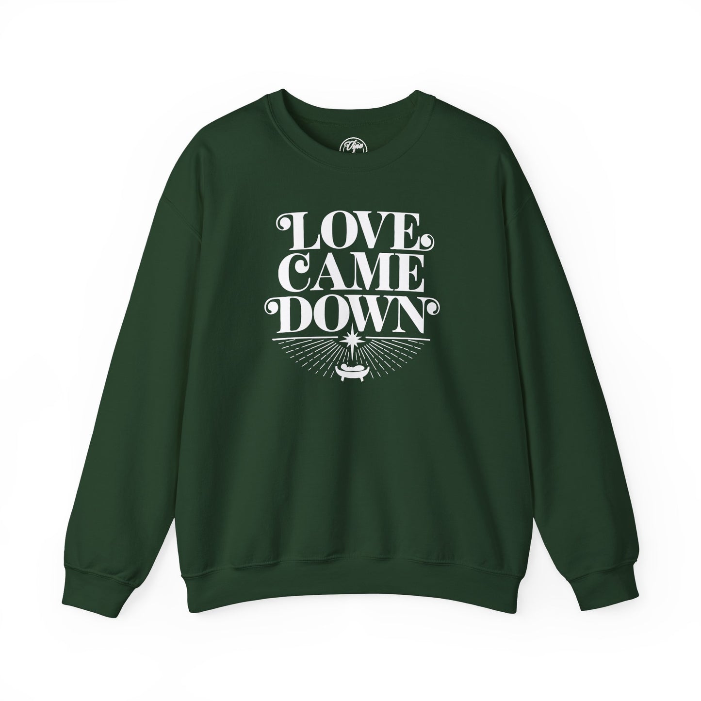 CHRISTMAS "LOVE CAME DOWN" UNISEX CREWNECK SWEATSHIRT