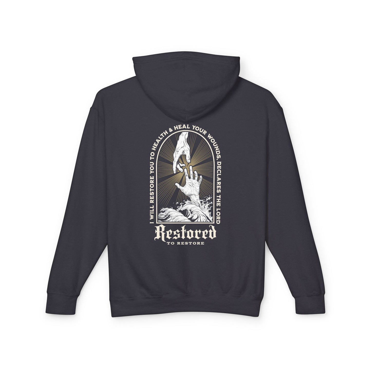 "RESTORED TO RESTORE" UNISEX PREMIUM HOODIE