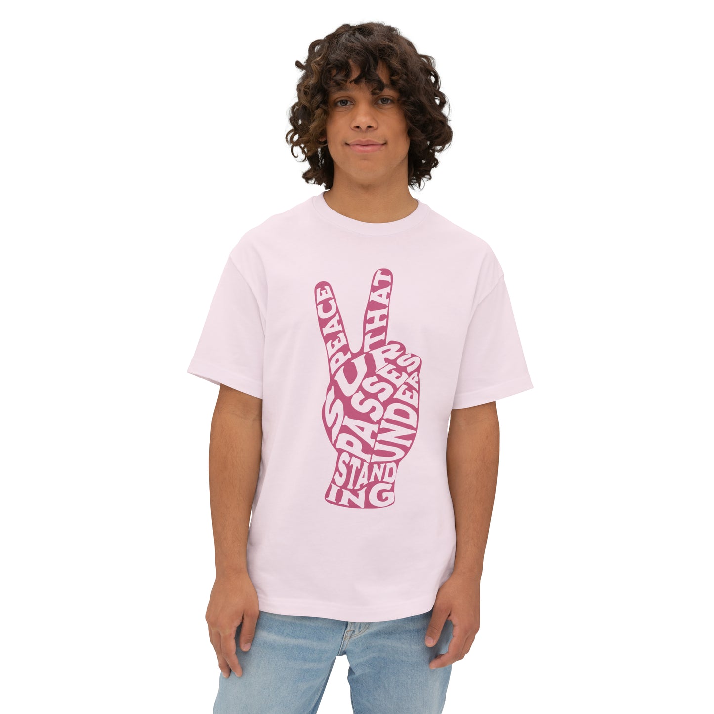 "Peace That Surpasses Understanding" Adult Unisex Oversized Boxy Tee