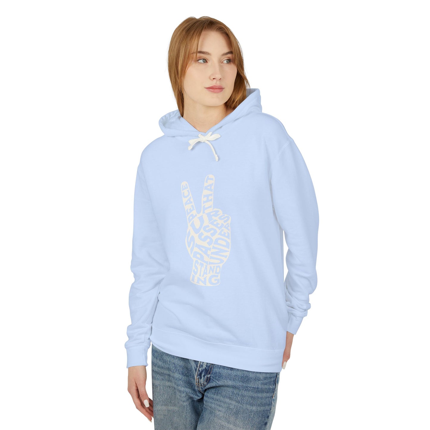 "PEACE" UNISEX LIGHTWEIGHT PREMIUM HOODIE