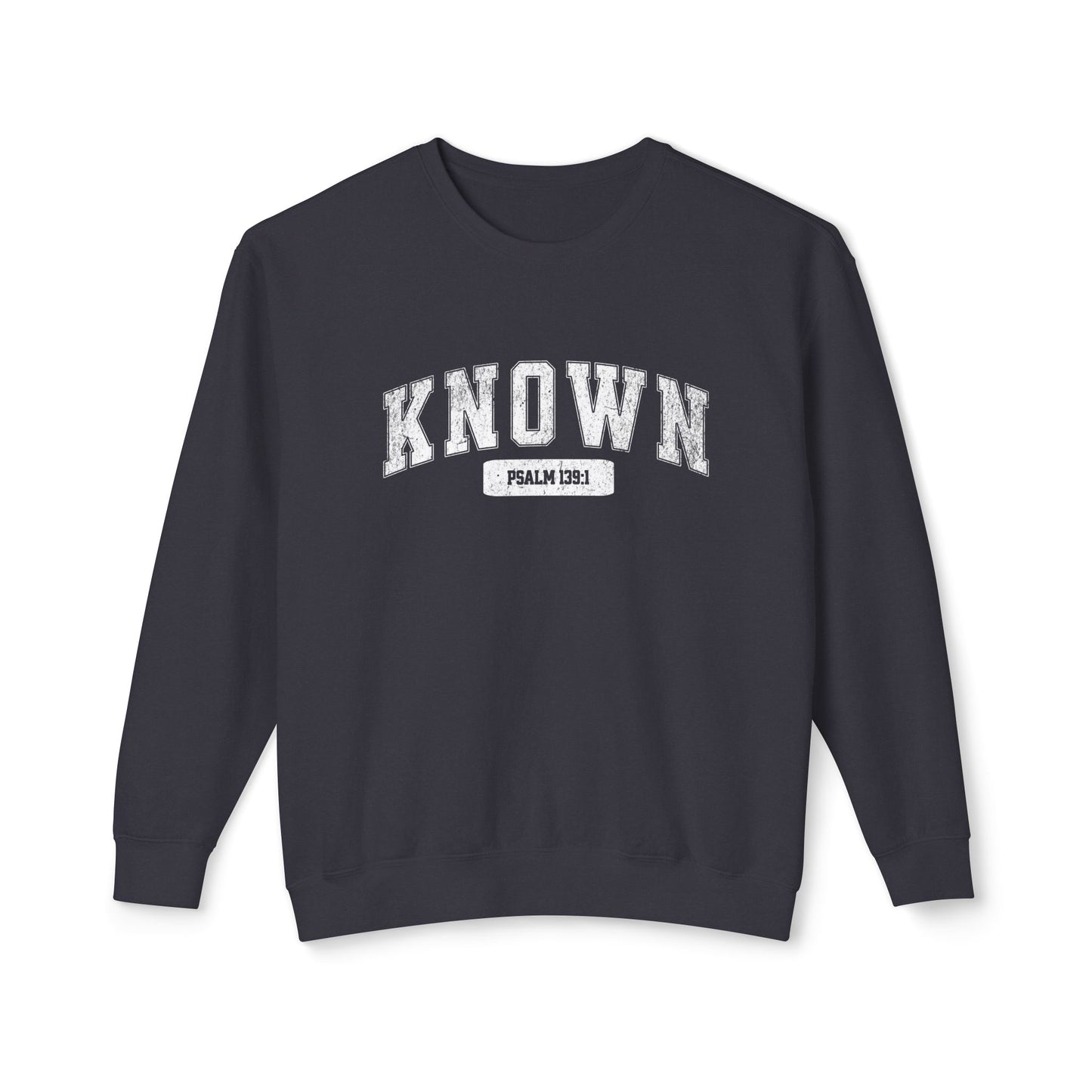 "KNOWN" VARSITY UNISEX PREMIUM SWEATSHIRT