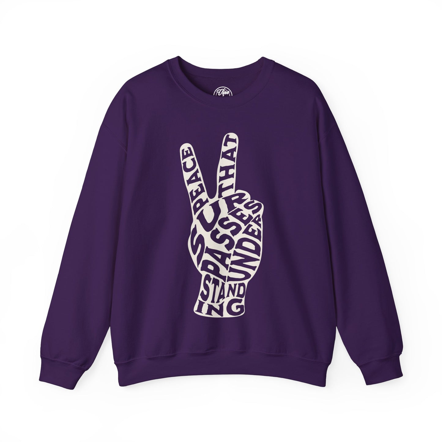 "Peace" Adult Crewneck Sweatshirt