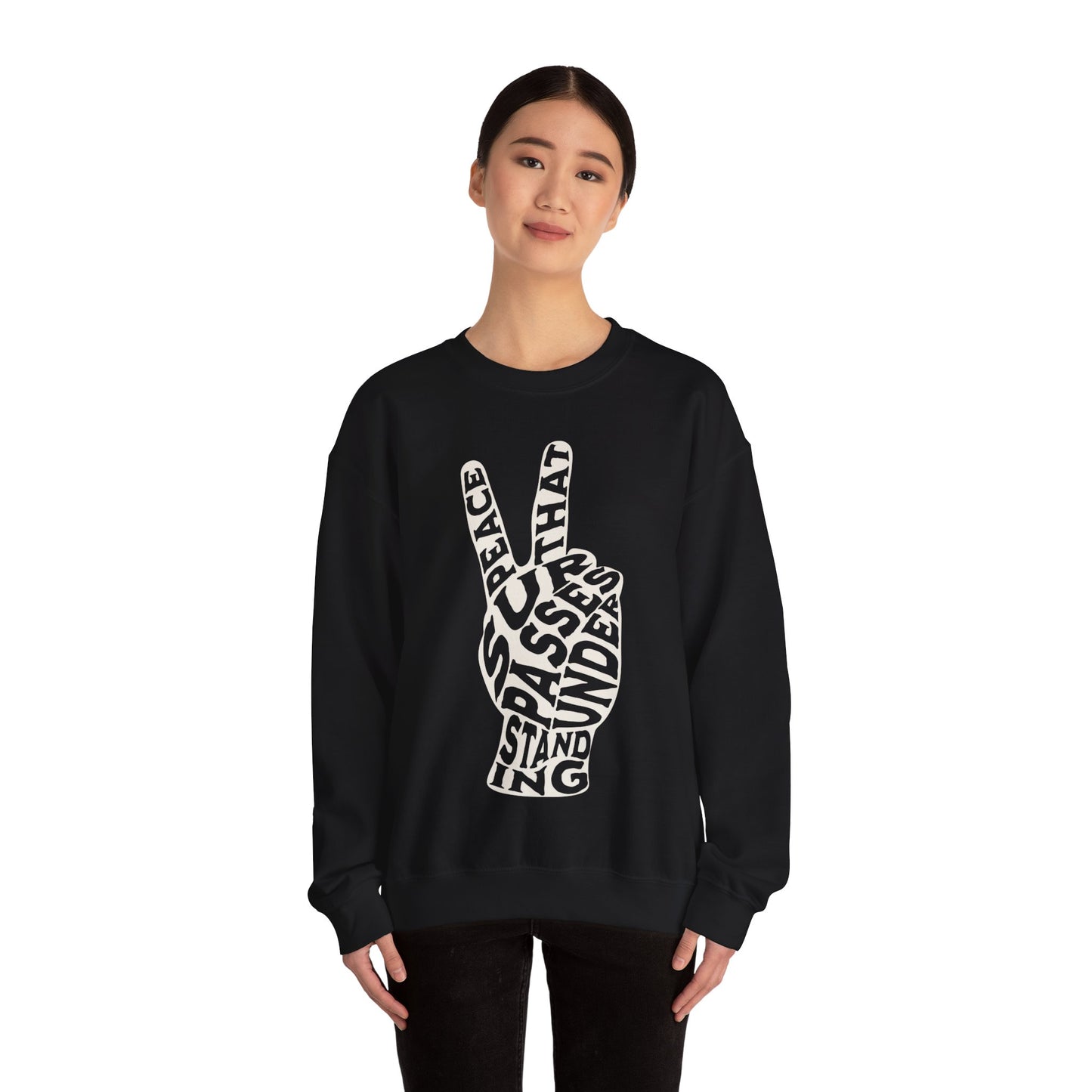 "Peace" Adult Crewneck Sweatshirt