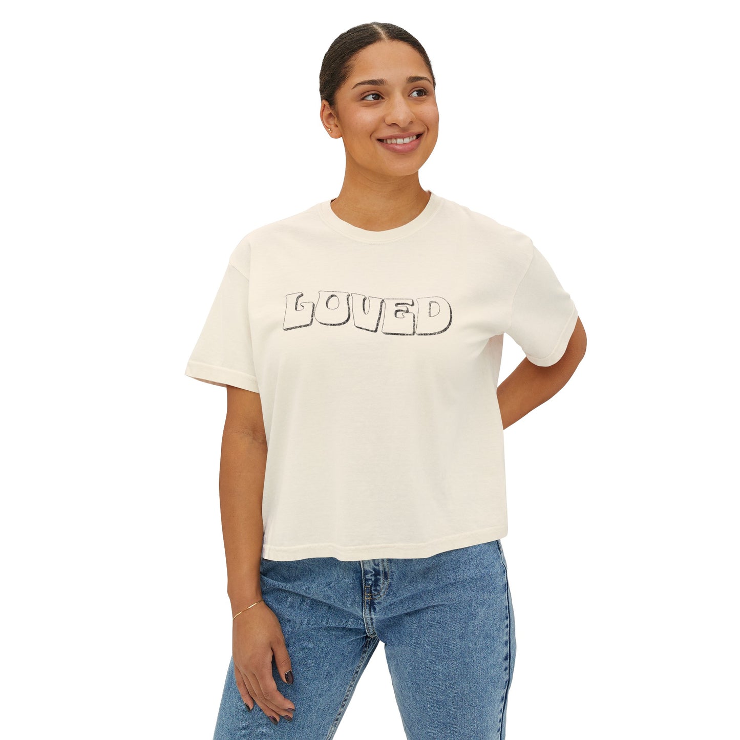 "Everlasting Love" Groovy Women's Boxy Tee