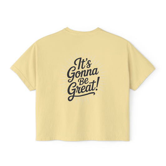 WIS "IT'S GONNA BE GREAT!" PREMIUM WOMEN'S BOXY TEE