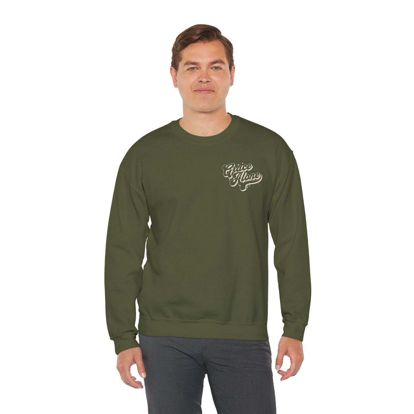 "Grace Alone" Adult Crewneck Sweatshirt