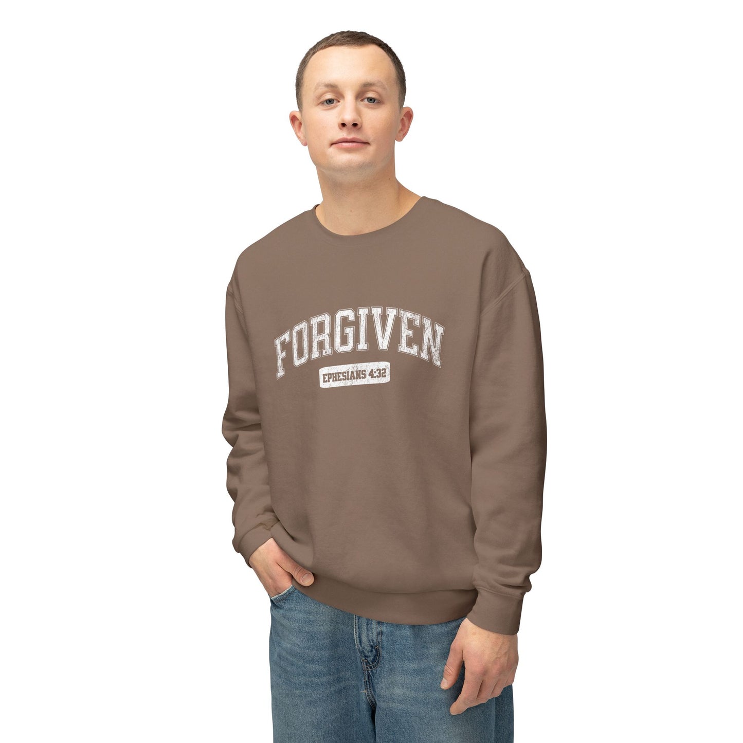 "FORGIVEN" VARSITY UNISEX PREMIUM SWEATSHIRT