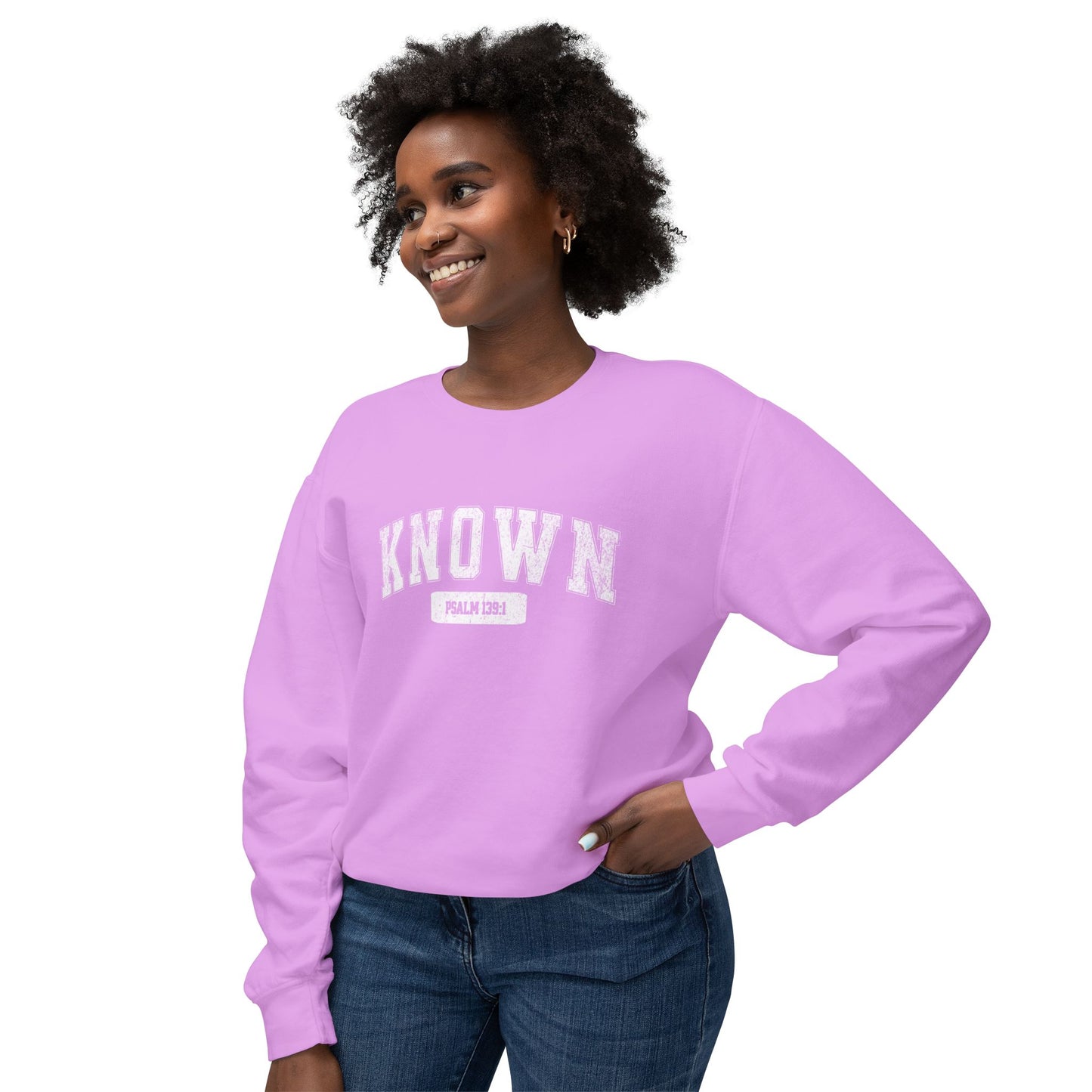 "KNOWN" VARSITY UNISEX PREMIUM SWEATSHIRT