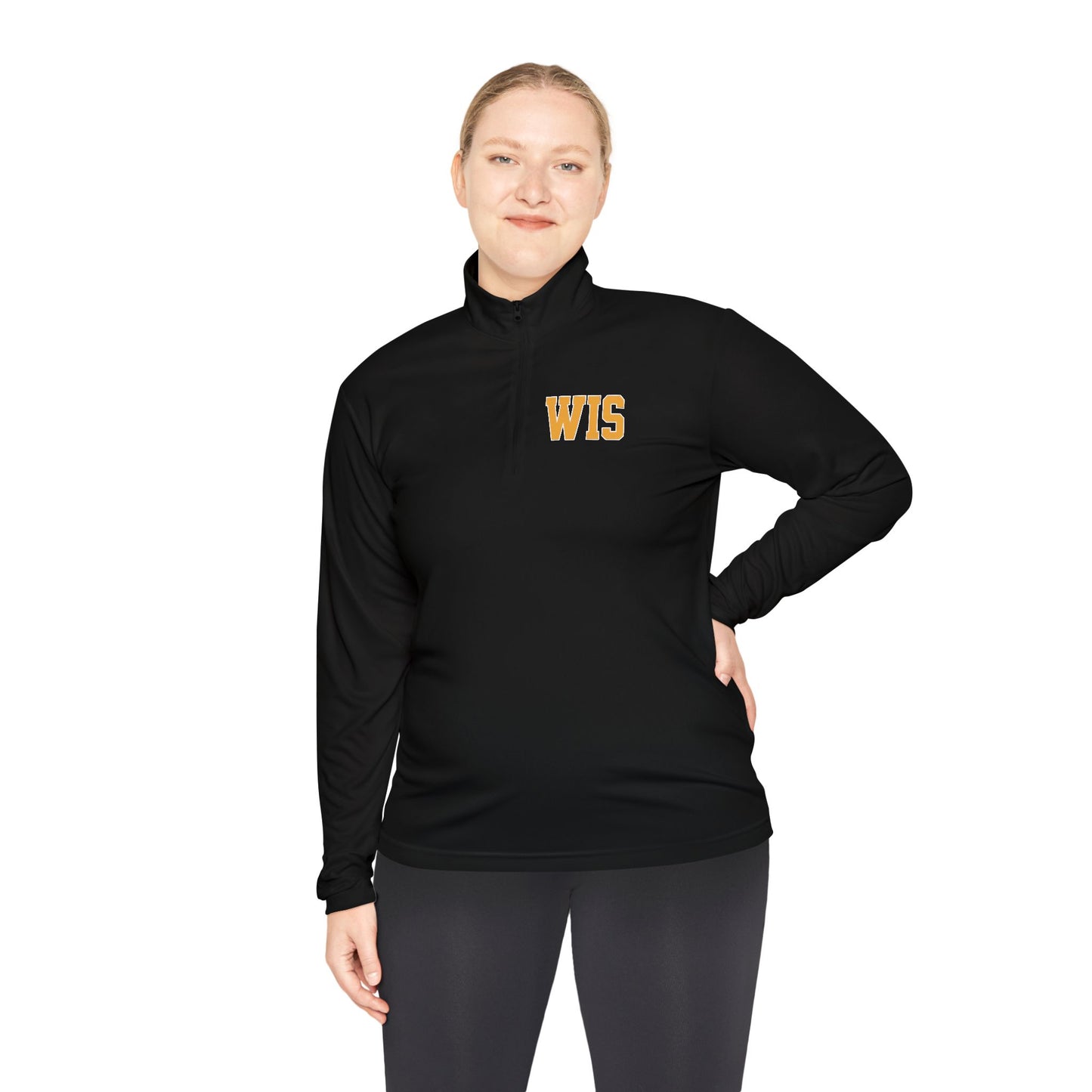WIS "IT'S GONNA BE GREAT!" QUARTER ZIP MOISTURE WICKING PULLOVER