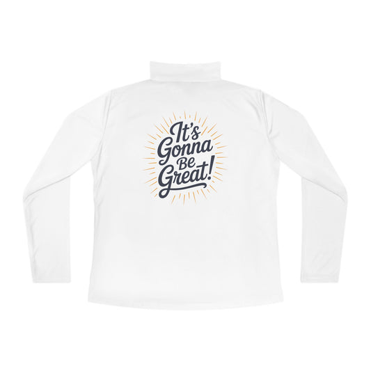 WIS "IT'S GONNA BE GREAT!" WOMENS QUARTER XIP MOISTURE WICKING PULLOVER