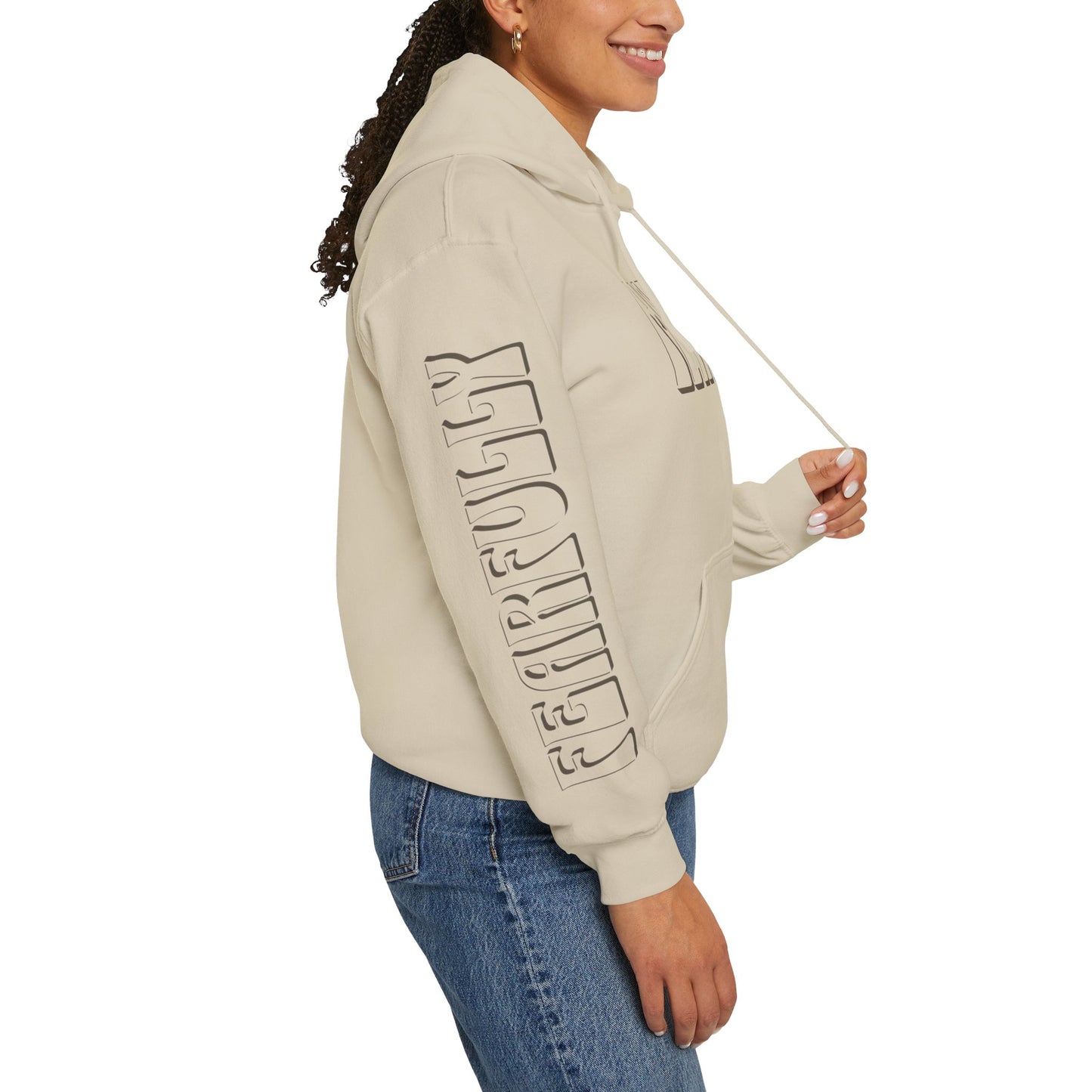 "Fearfully Wonderfully Made" Tan Adult Hoodie