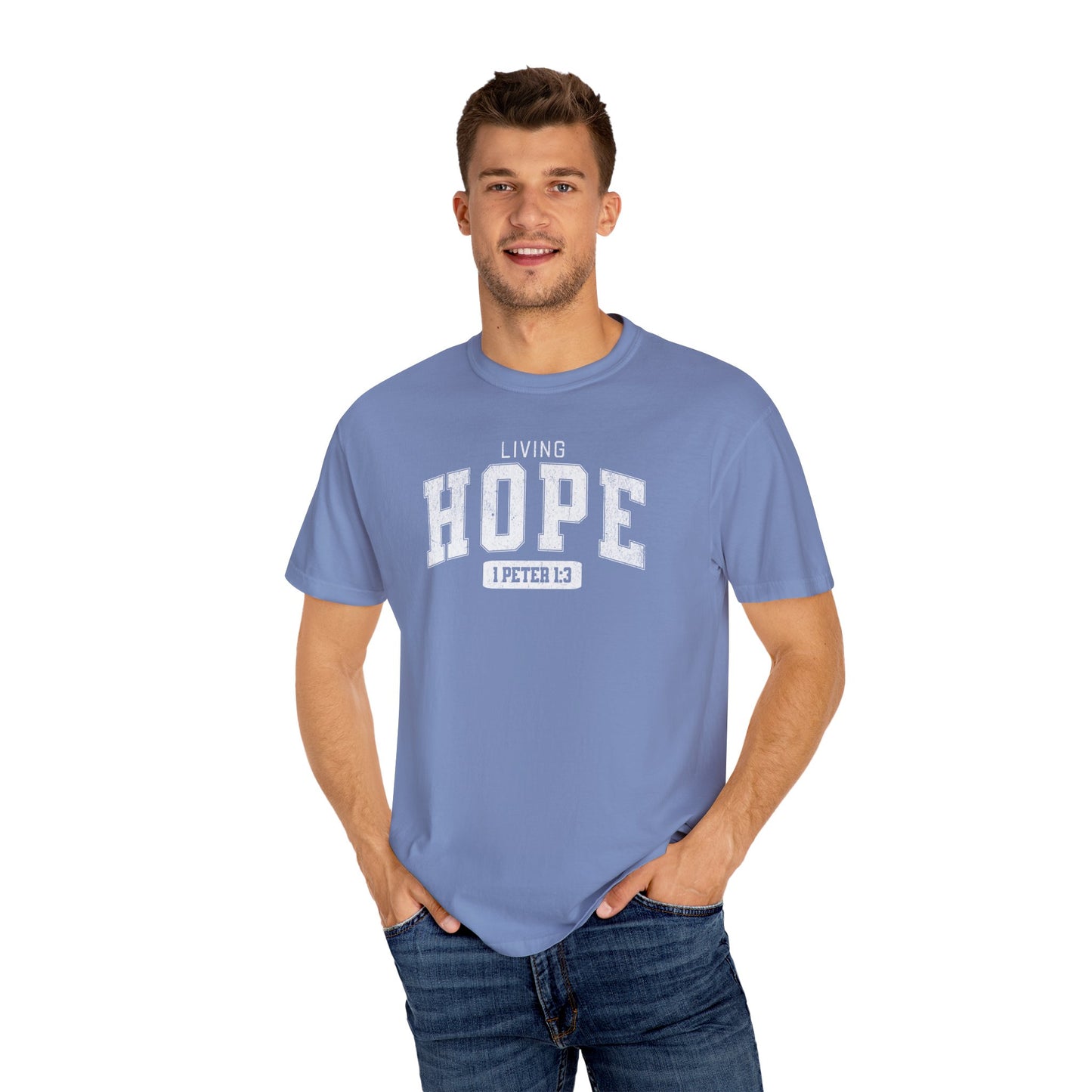 VARSITY "LIVING HOPE" UNISEX PREMIUM TEE