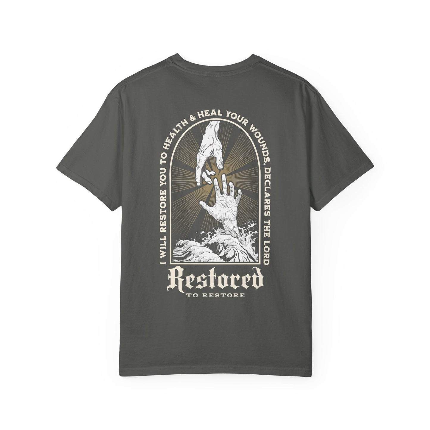 "RESTORED TO RESTORE" UNISEX PREMIUM TEE