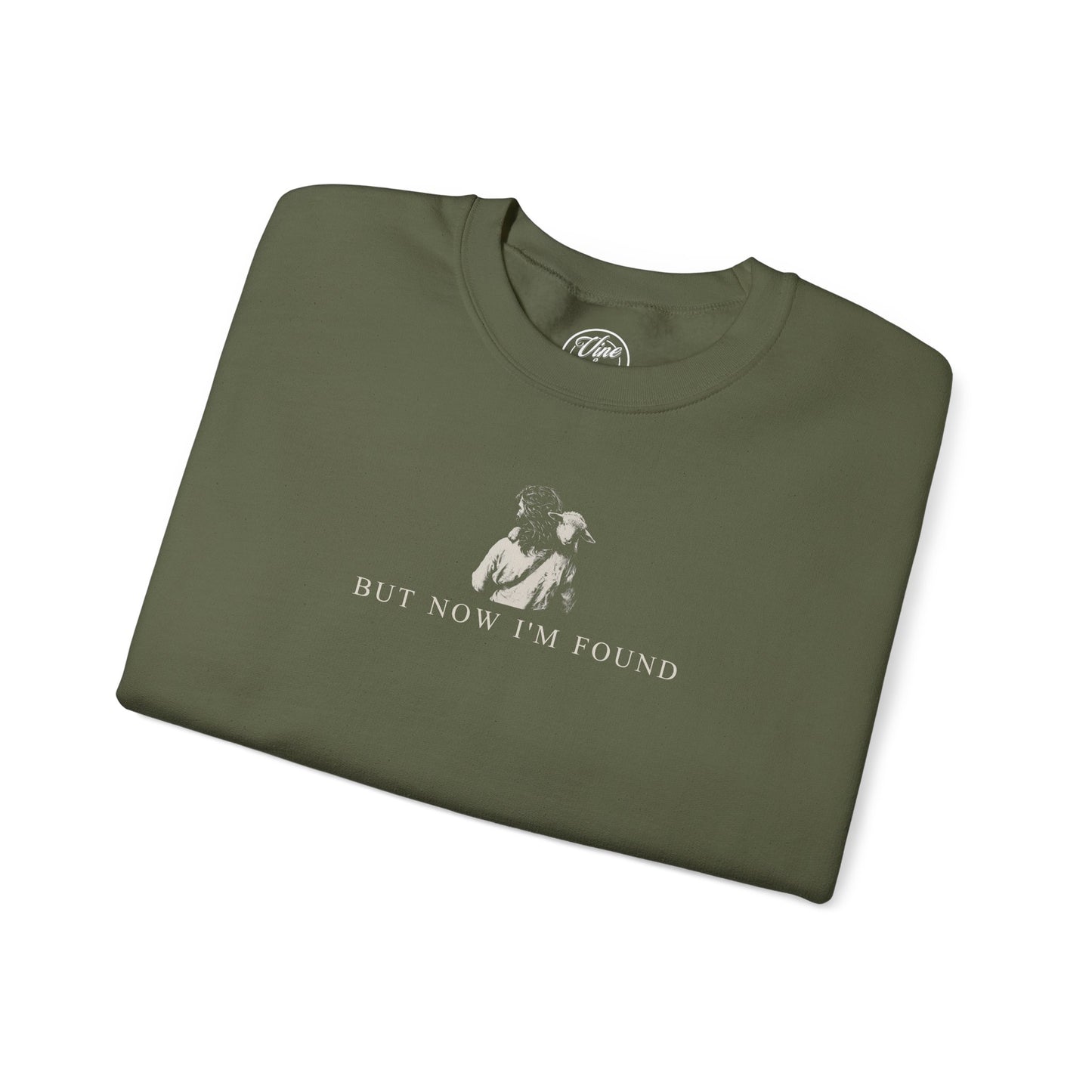 "But Now I'm Found" Adult Crewneck Sweatshirt