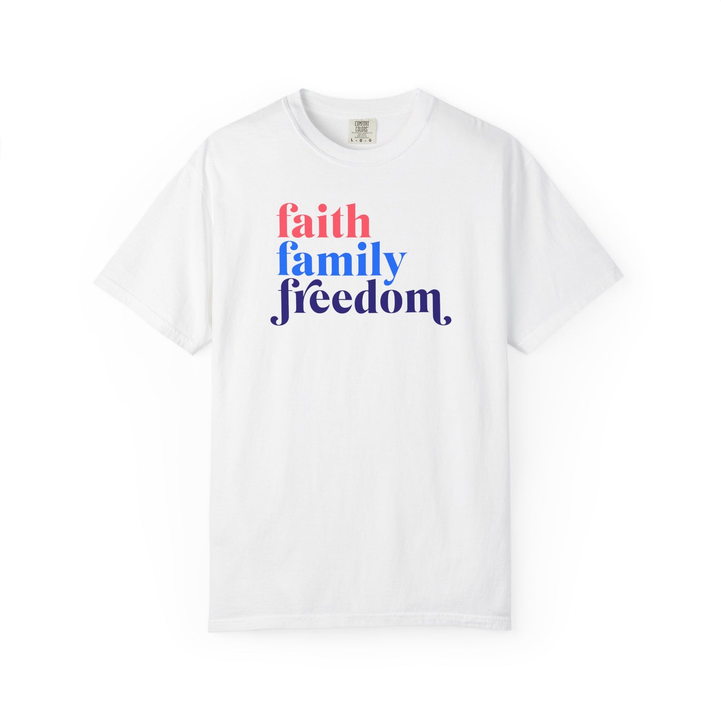 "FAITH FAMILY FREEDOM" UNISEX PREMIUM TEE"