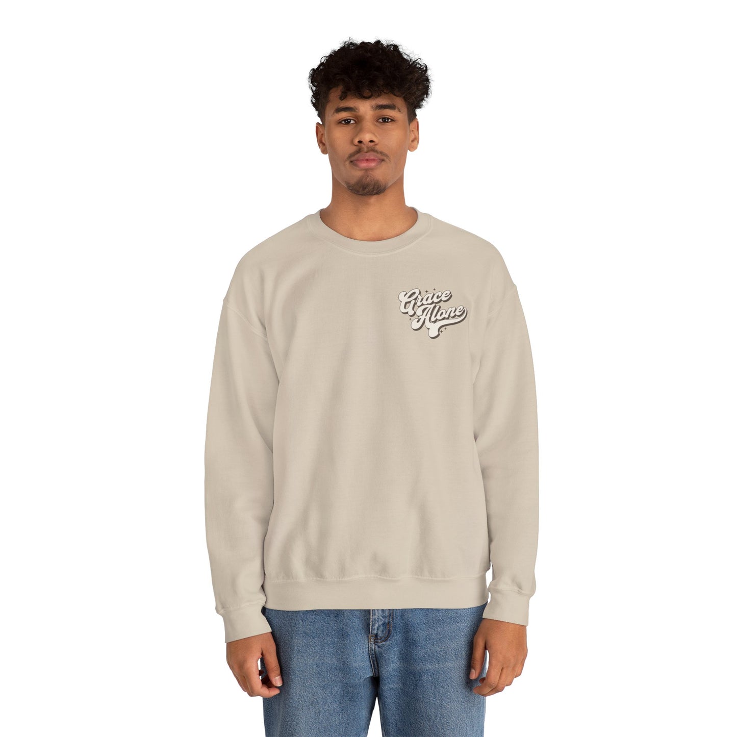 "Grace Alone" Adult Crewneck Sweatshirt