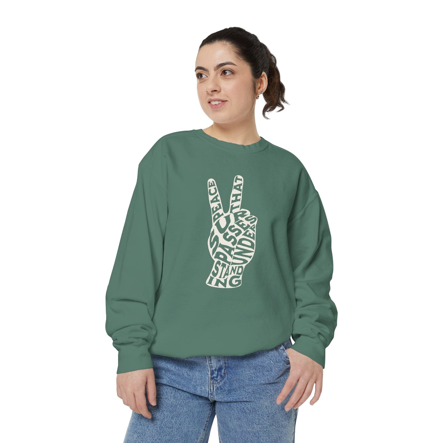 "PEACE" UNISEX PREMIUM SWEATSHIRT