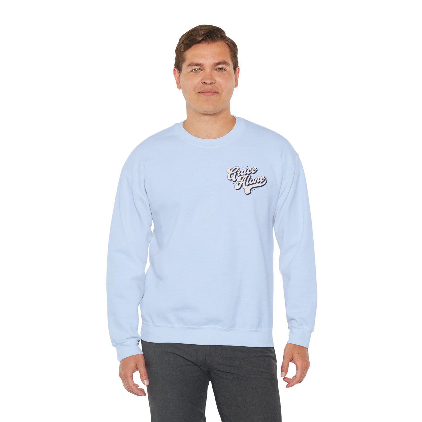 "Grace Alone" Adult Crewneck Sweatshirt