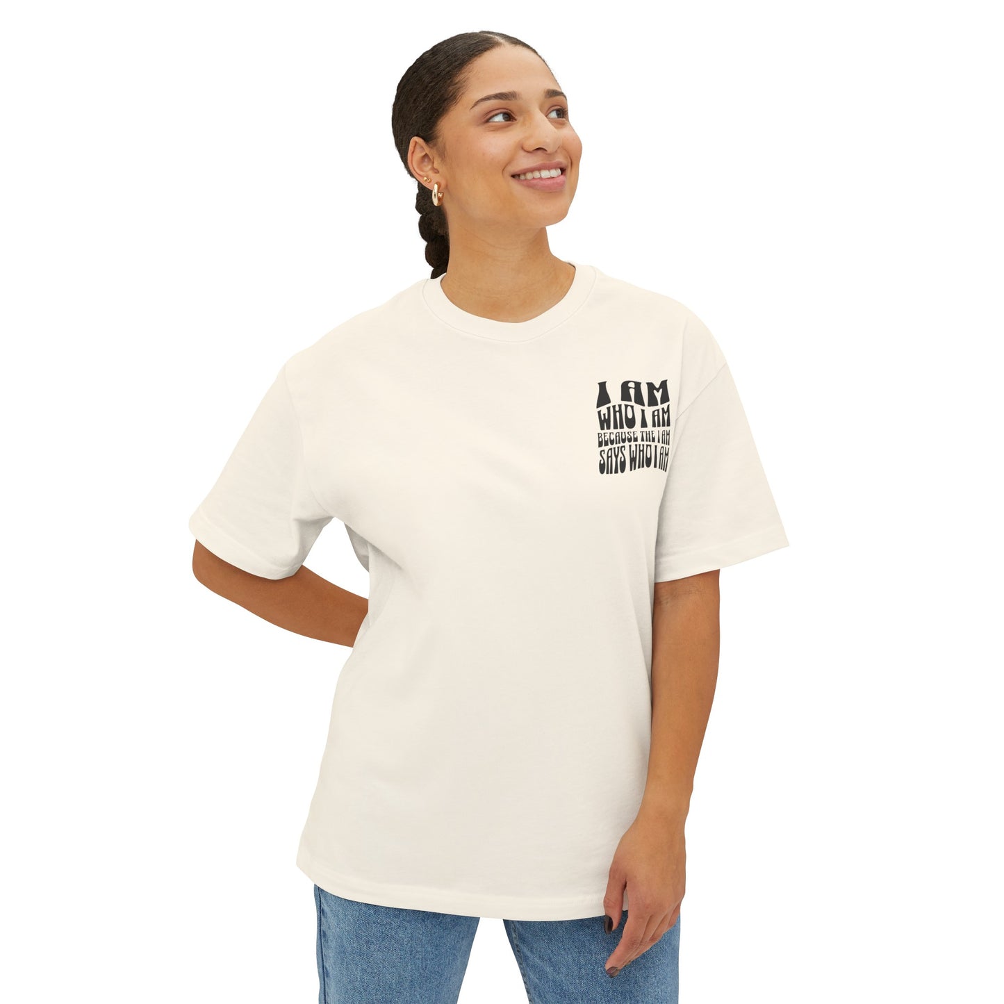 "I Am Who I AM" Adult Unisex Oversized Boxy Tee