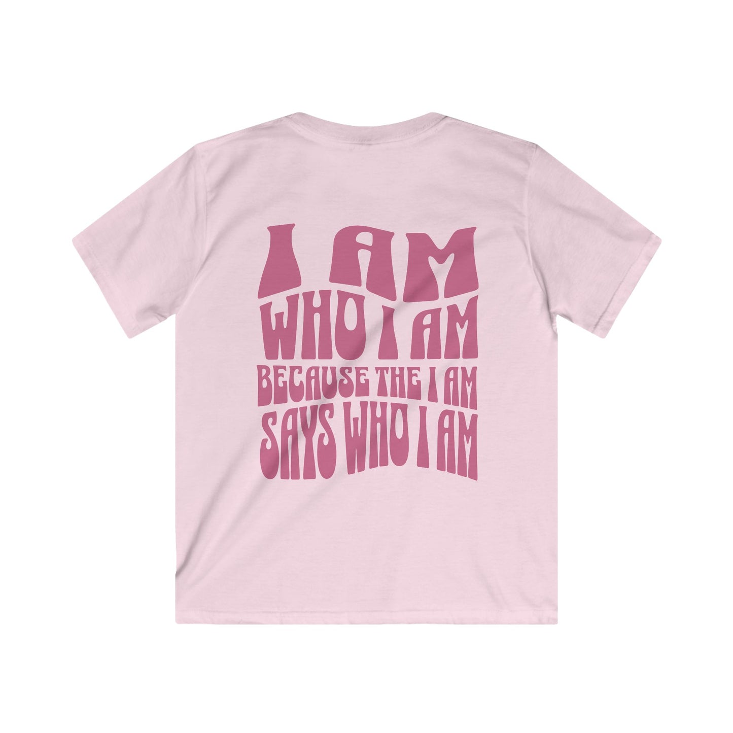 "I Am Who I Am" Kids Softstyle Tee