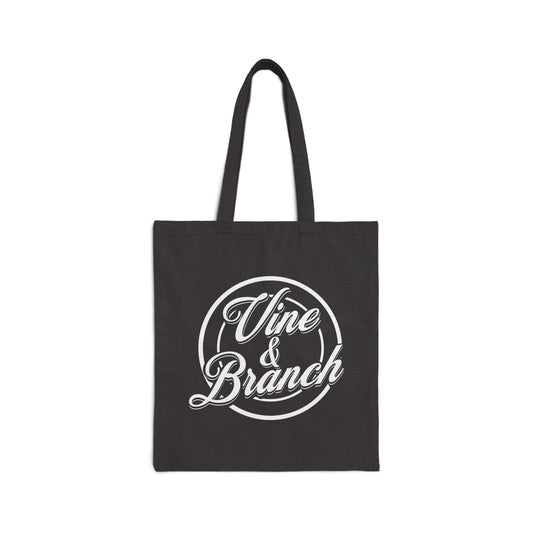 "Vine & Branch" Cotton Canvas Tote Bag