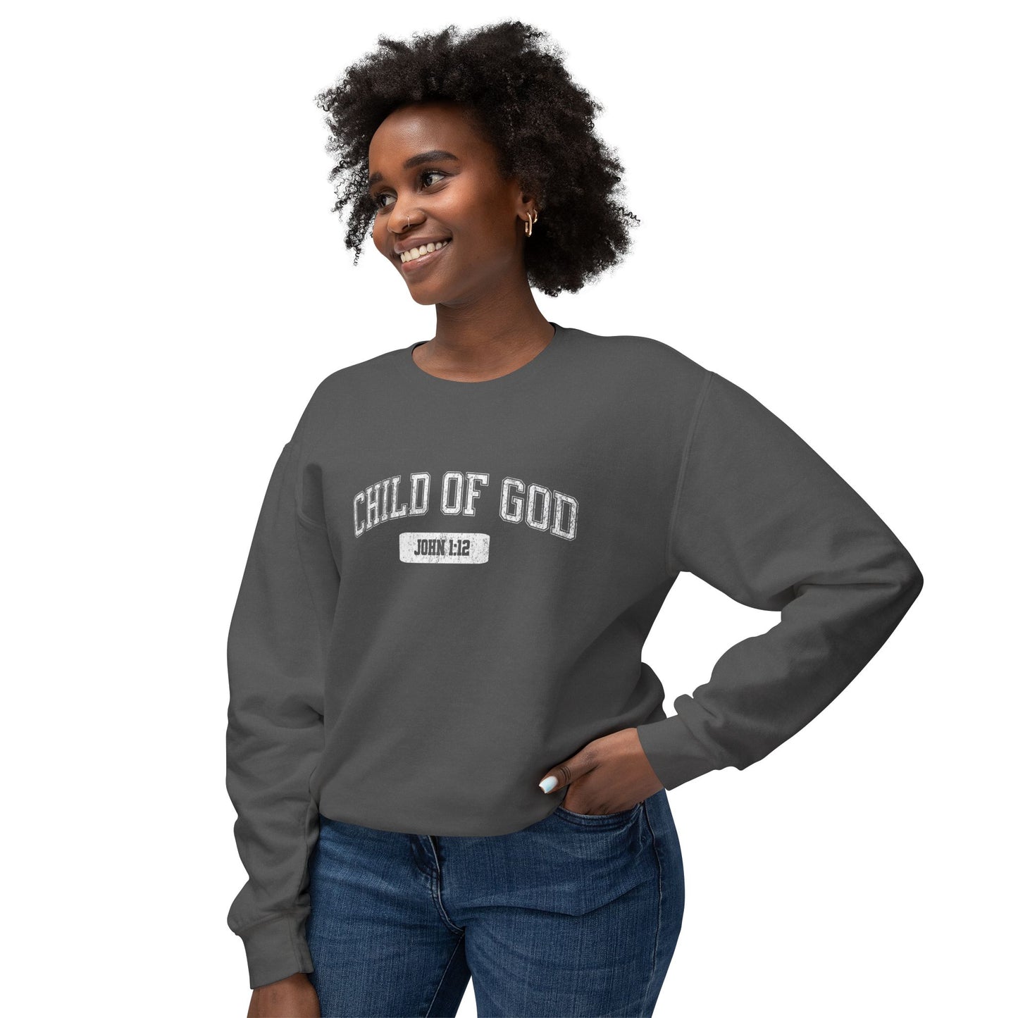 "CHILD OF GOD" VARSITY UNISEX PREMIUM SWEATSHIRT