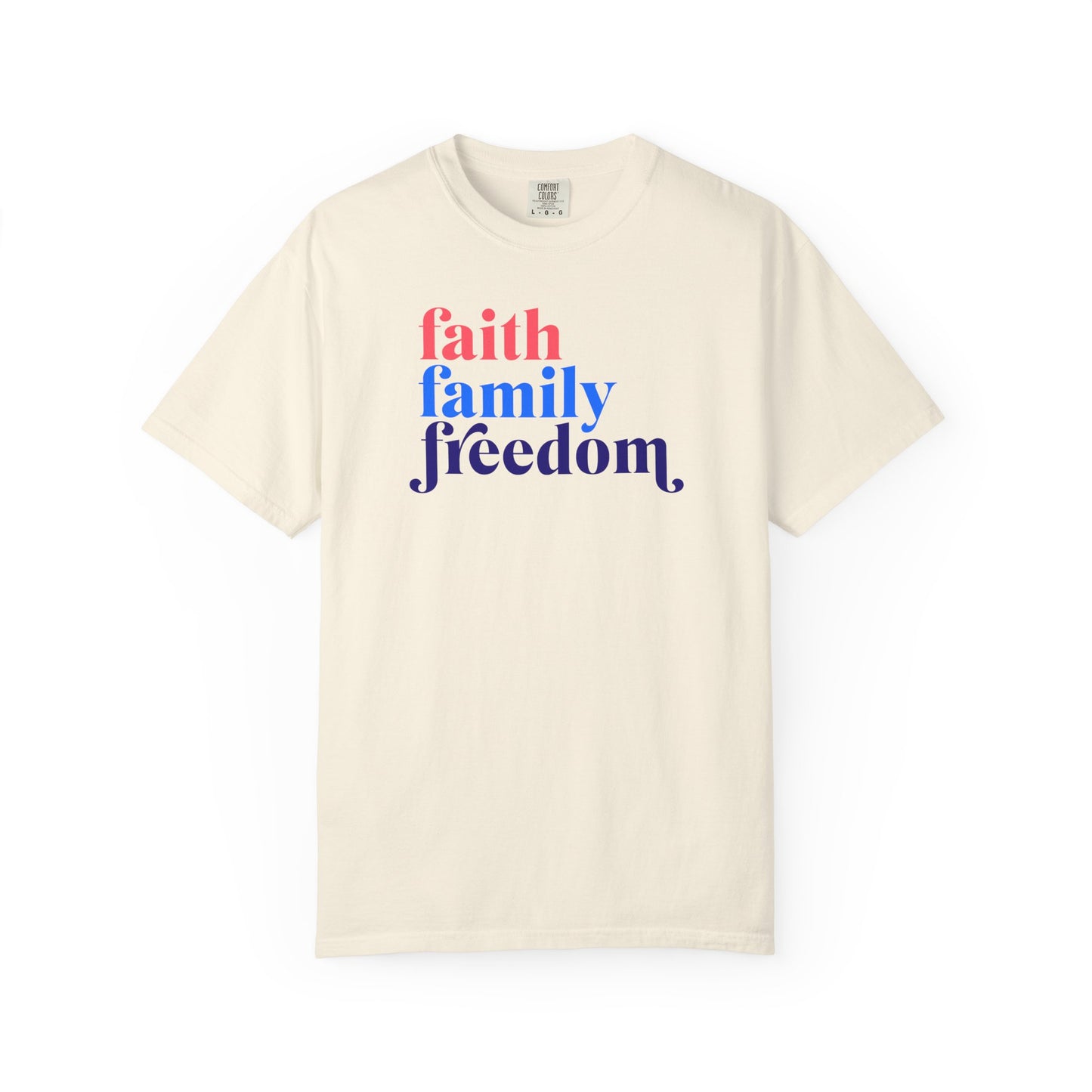 "FAITH FAMILY FREEDOM" UNISEX PREMIUM TEE"