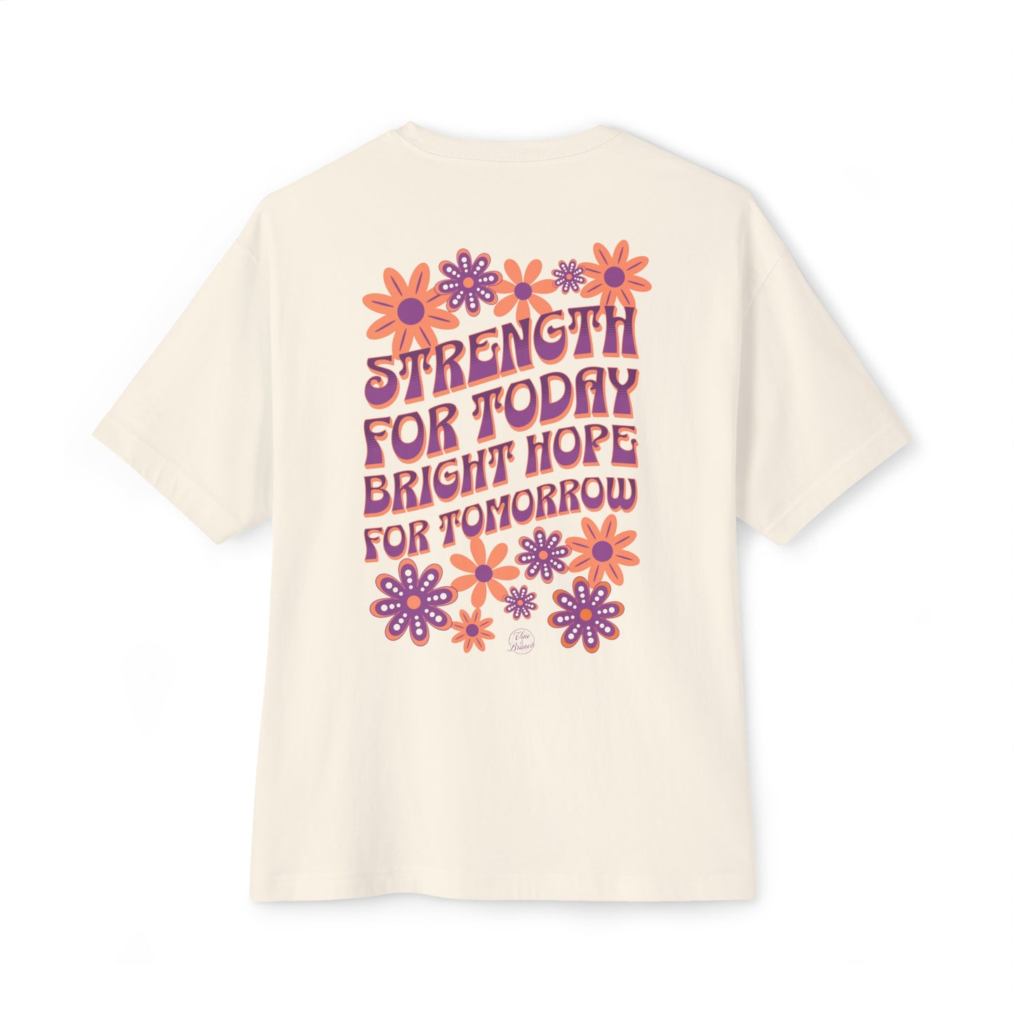 "Strength & Bright Hope" Adult Unisex Oversized Boxy Tee