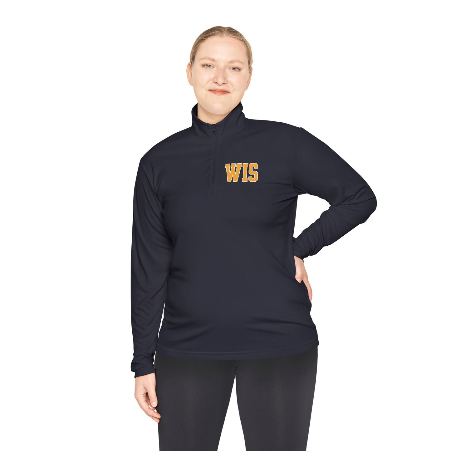 WIS "IT'S GONNA BE GREAT!" QUARTER ZIP MOISTURE WICKING PULLOVER