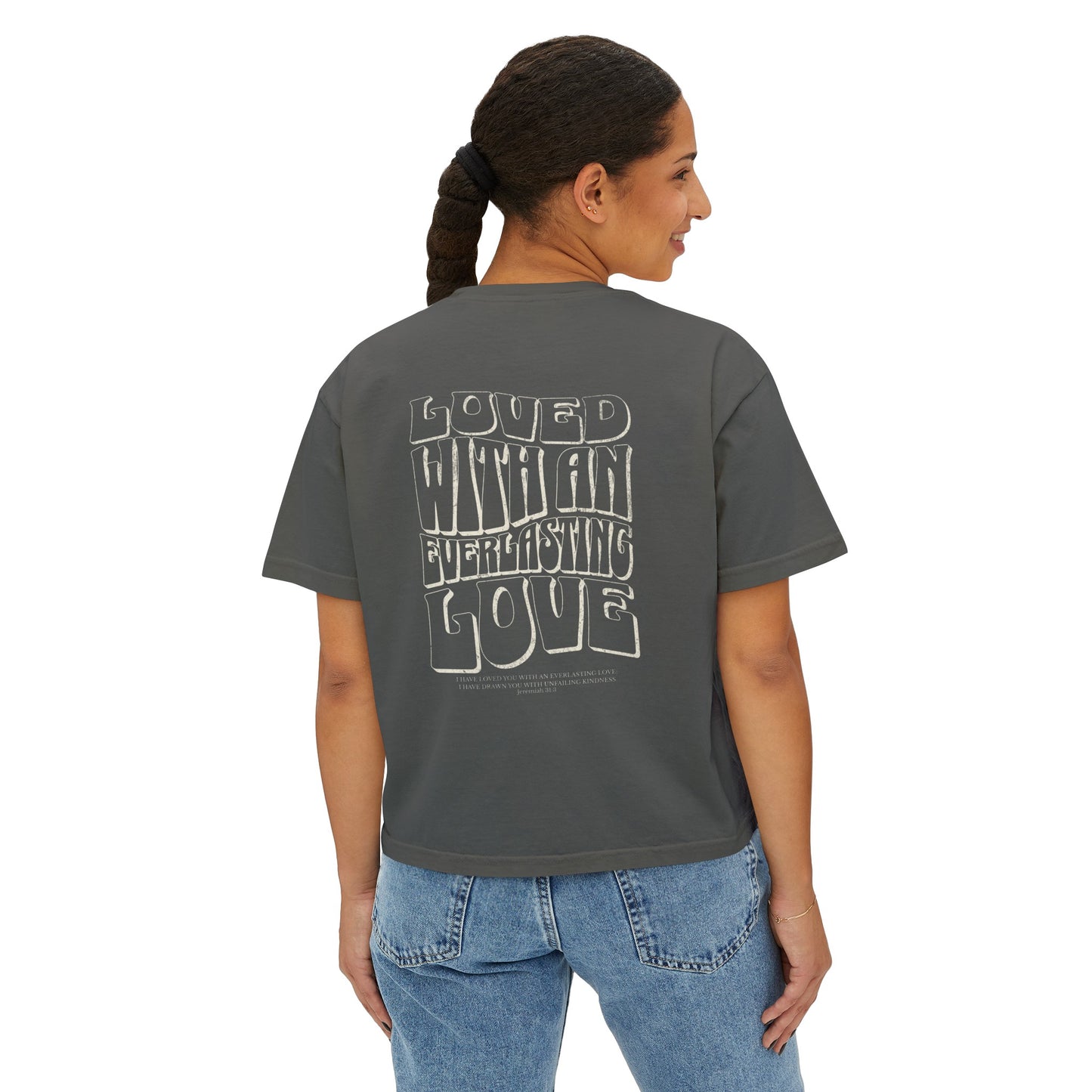 "Everlasting Love" Groovy Women's Boxy Tee