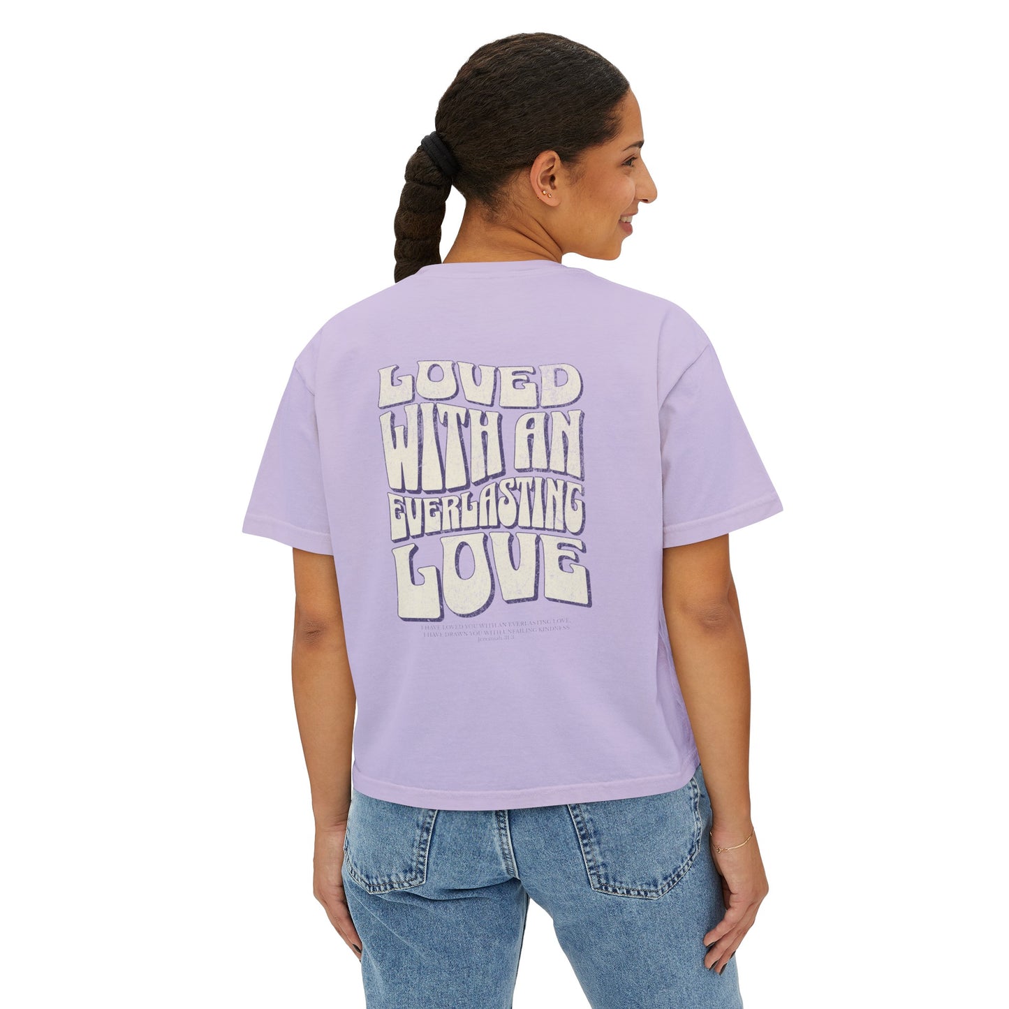 "Everlasting Love" Groovy Women's Boxy Tee